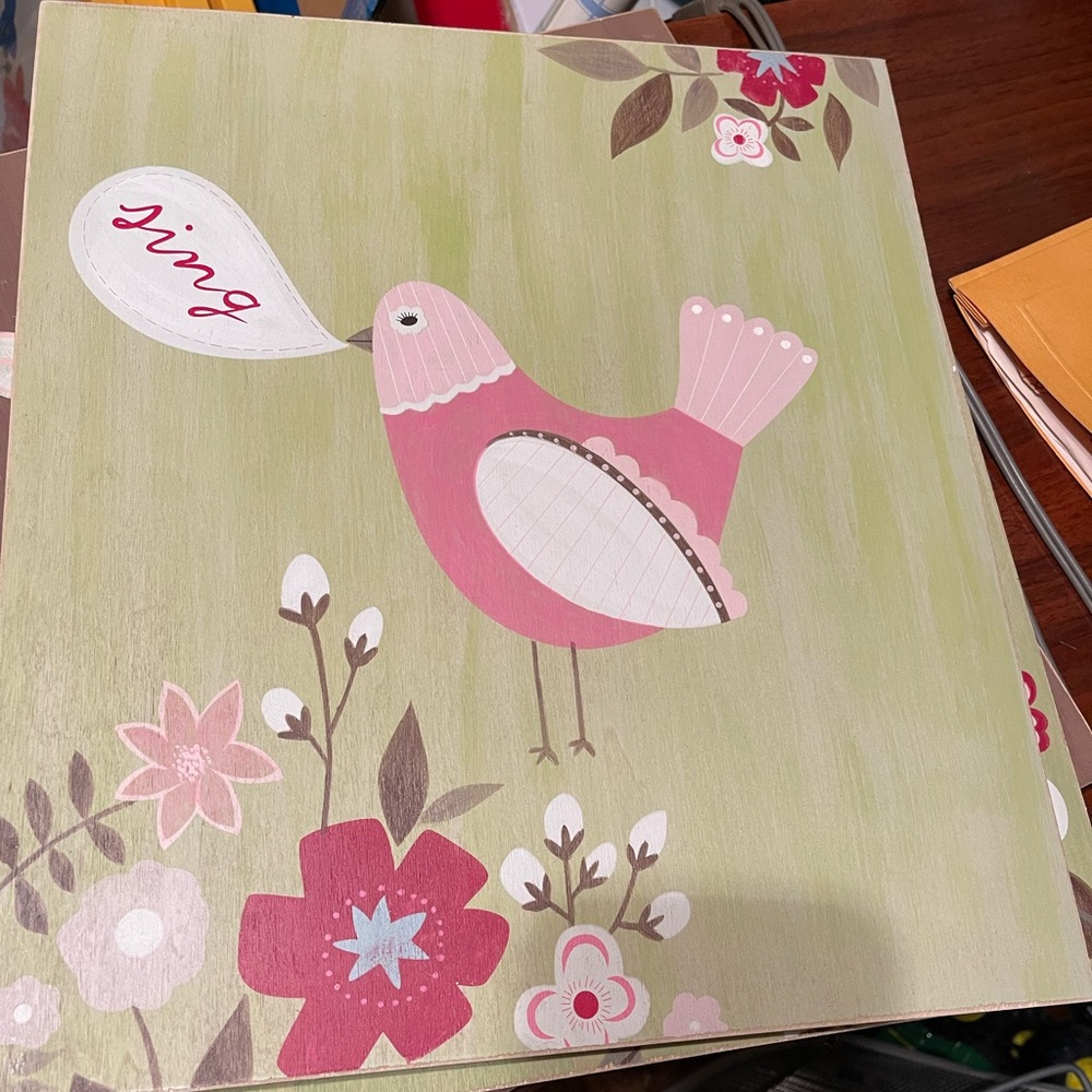Pottery Barn Kids Wood Painting